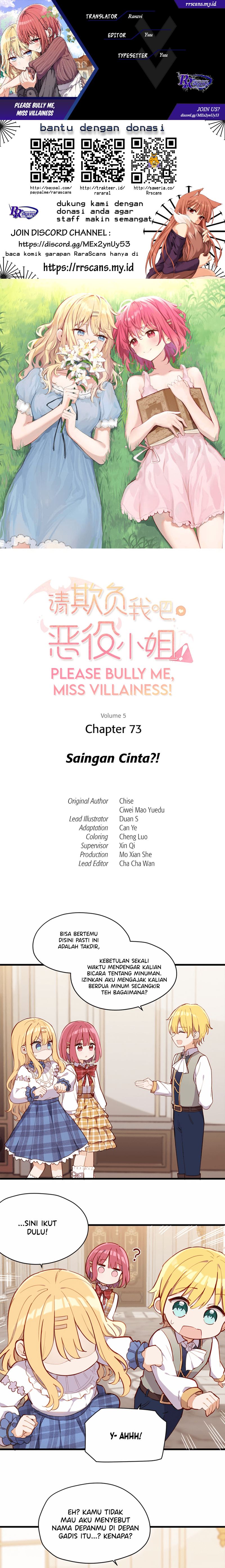 Baca Komik Please Bully Me, Miss Villainess! Chapter 73 Gambar 1