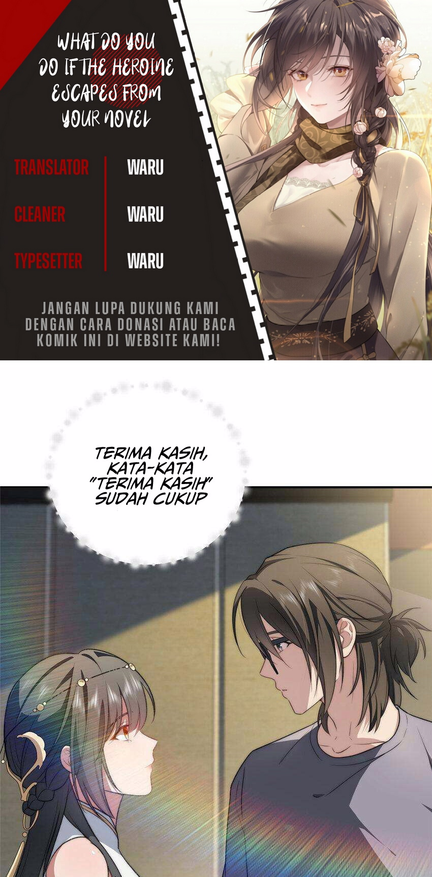 Baca Komik What Do You Do If the Heroine Escapes From Your Novel Chapter 18 Gambar 1