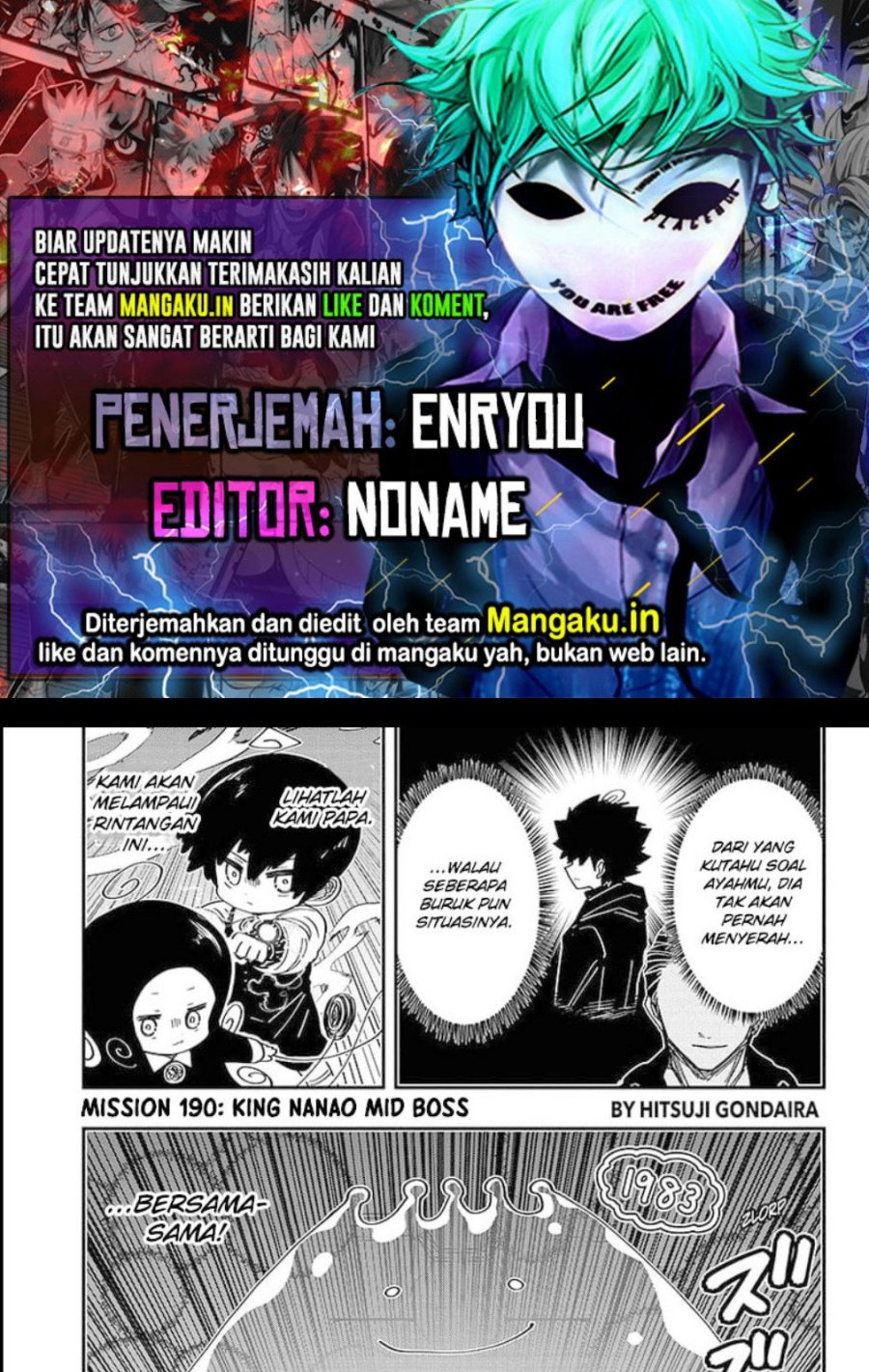 Baca Komik Mission: Yozakura Family Chapter 190 Gambar 1