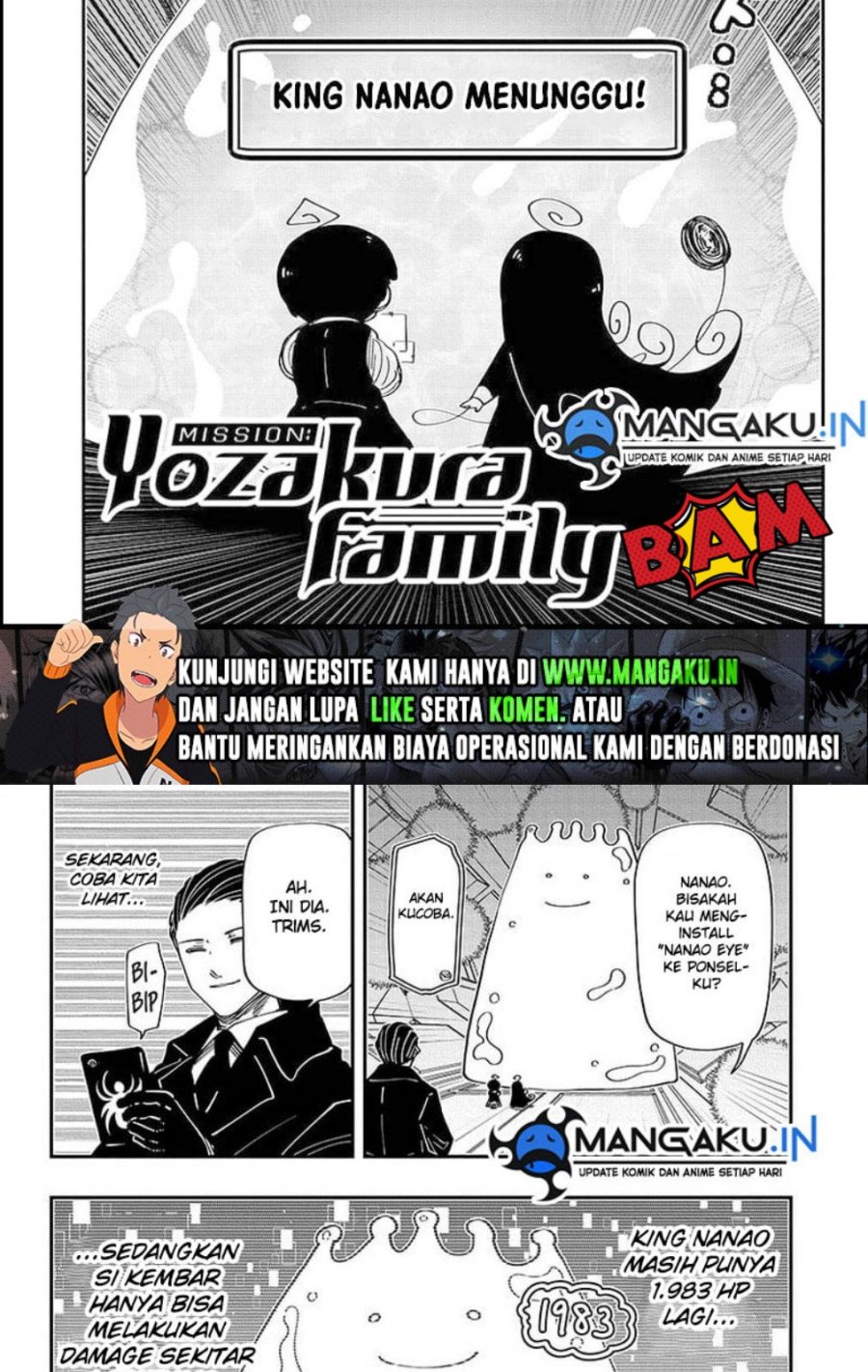 Baca Manga Mission: Yozakura Family Chapter 190 Gambar 2