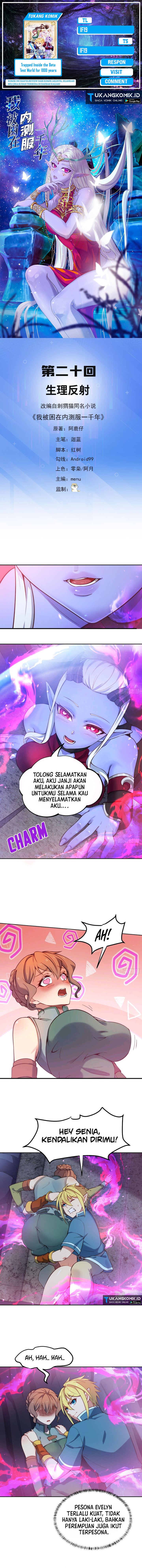 Baca Komik Trapped Inside the Beta Test World for 1000 Years Chapter 20 Gambar 1