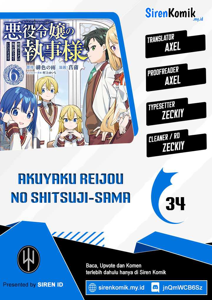 Baca Komik Akuyaku Reijou no Shitsuji-sama Hametsu Flag wa Ore ga Tsubusasete itadakimasu Chapter 34 Gambar 1