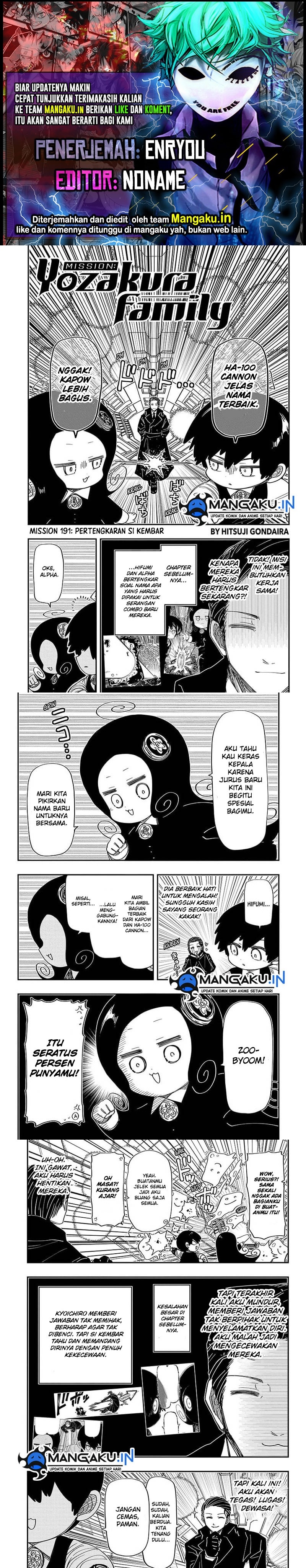 Baca Komik Mission: Yozakura Family Chapter 191 Gambar 1