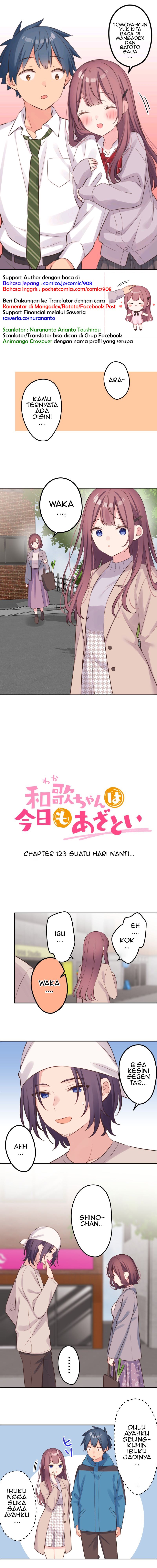 Baca Komik Waka-chan Is Flirty Again Chapter 123 Gambar 1