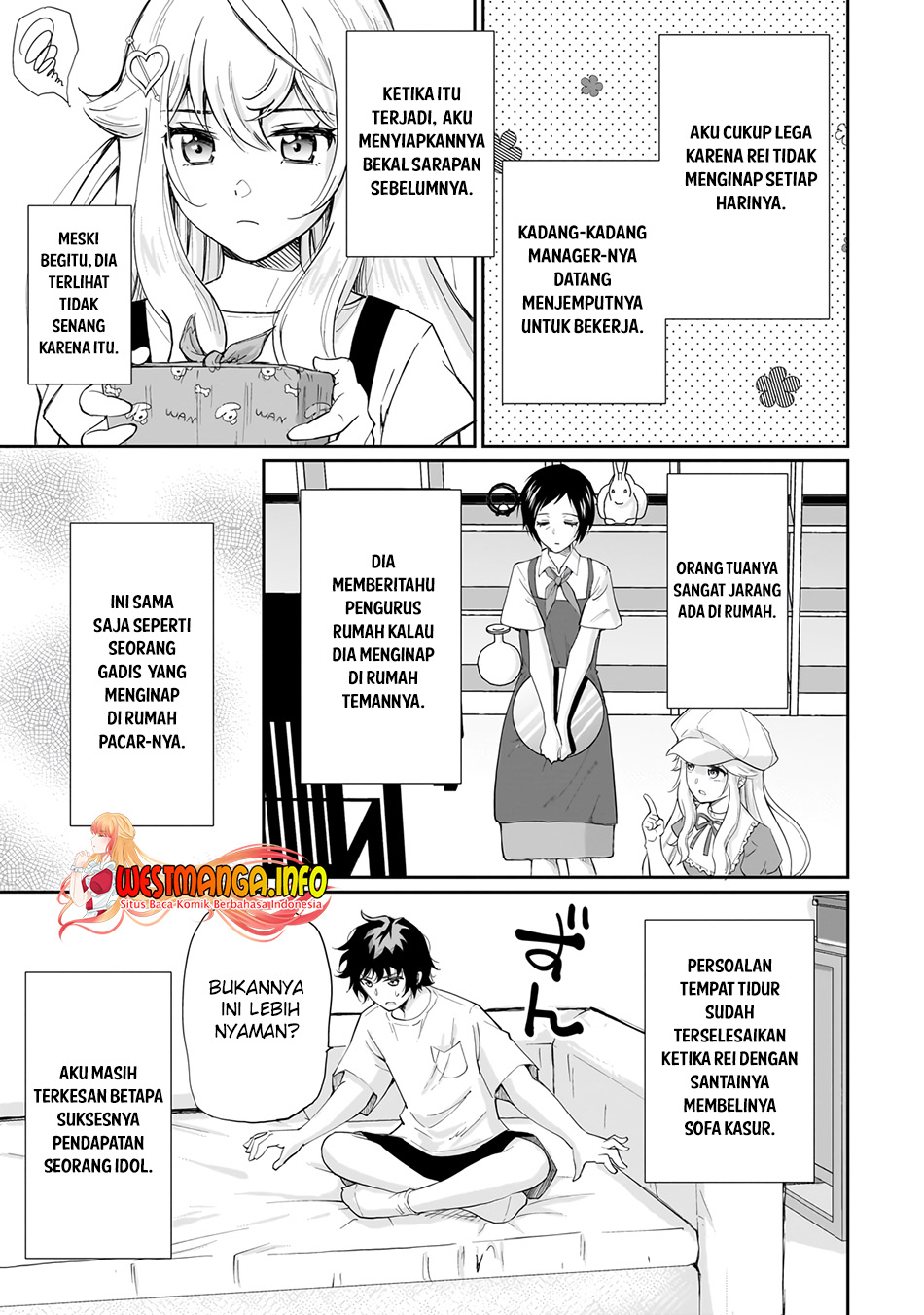 Isshou Hatarakitakunai Ore ga Classmate no Daininki Idol ni Natsukaretara Chapter 6 Gambar 9