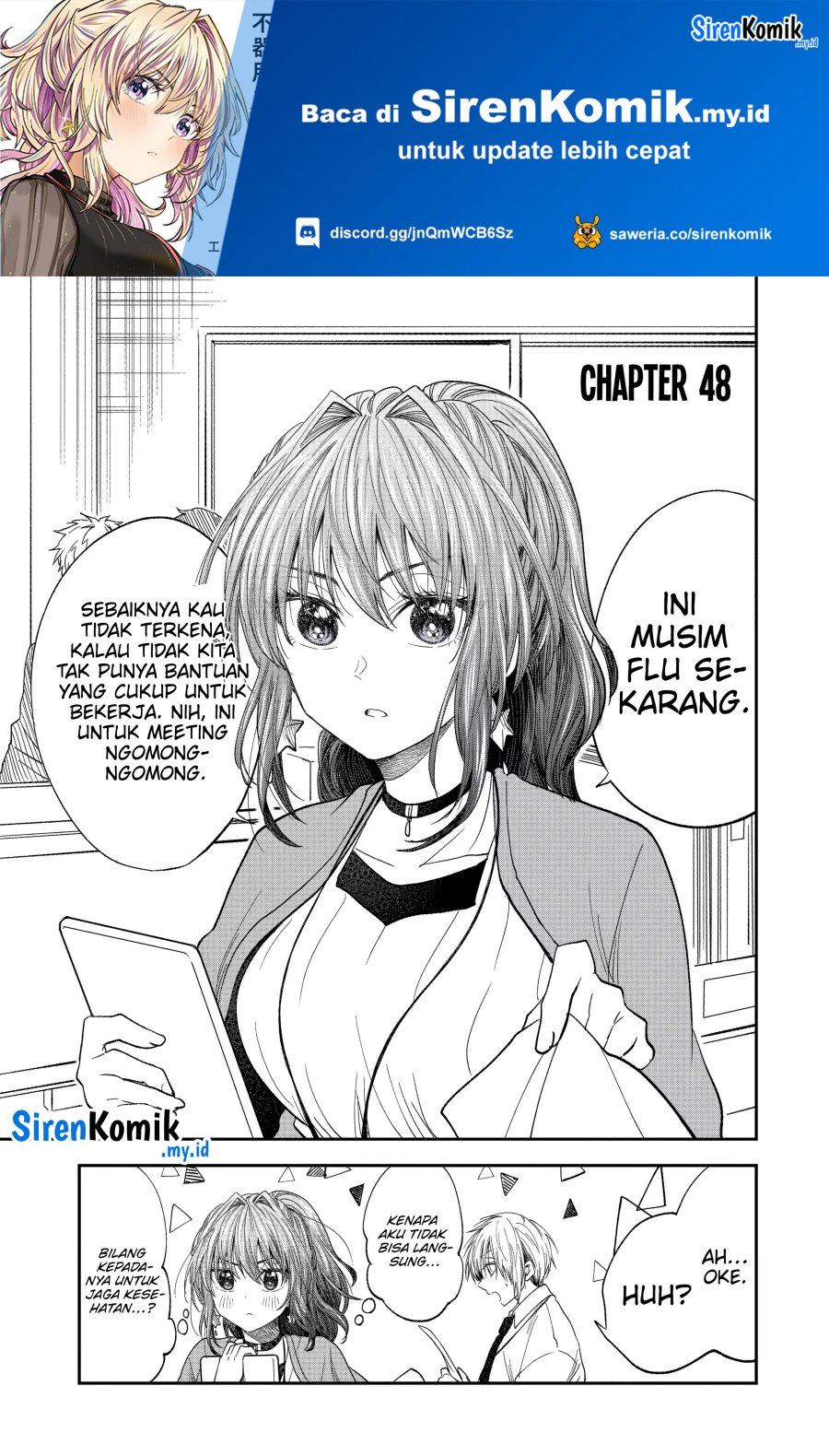 Baca Manga Awkward Senpai Serialization Chapter 48 Gambar 2