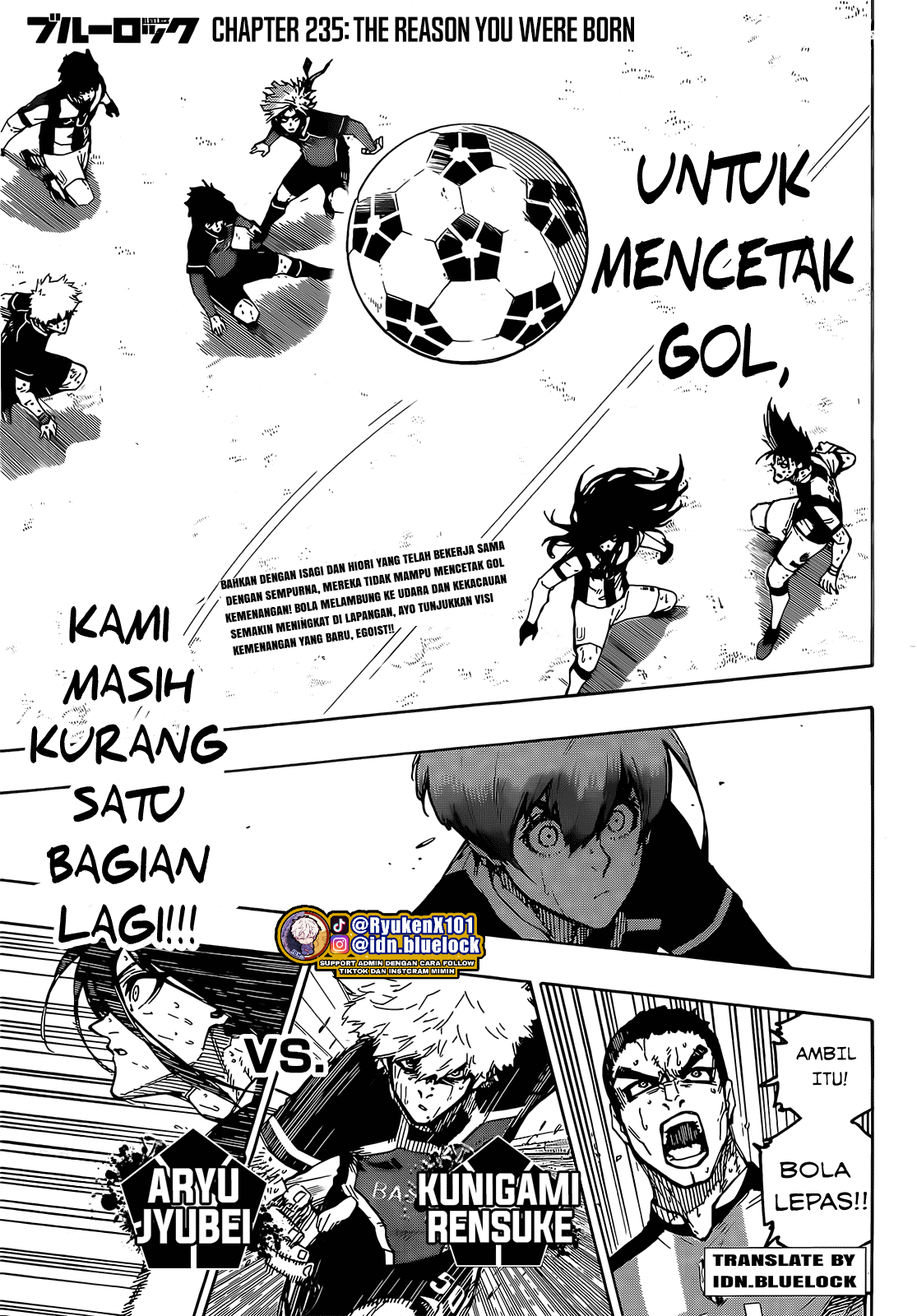 Blue Lock Chapter 235 Gambar 3