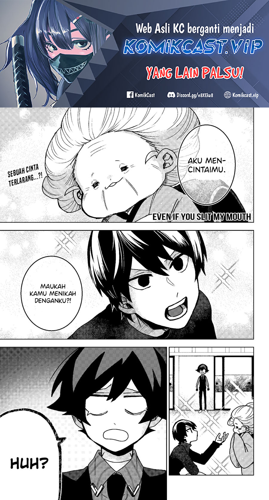 Baca Manga Kuchi ga Saketemo Kimi ni wa Chapter 73 Gambar 2