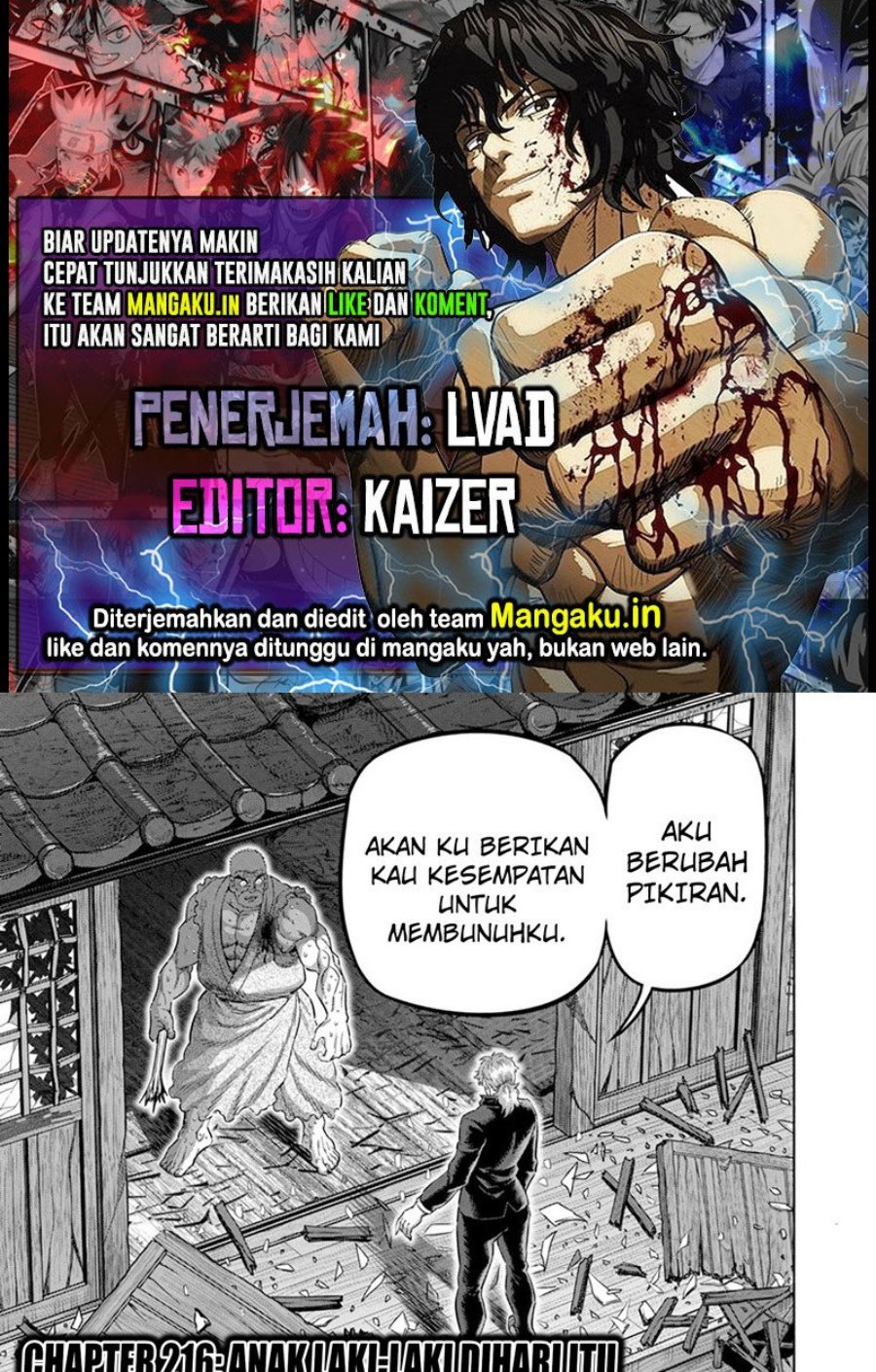 Baca Komik Kengan Omega Chapter 216 Gambar 1