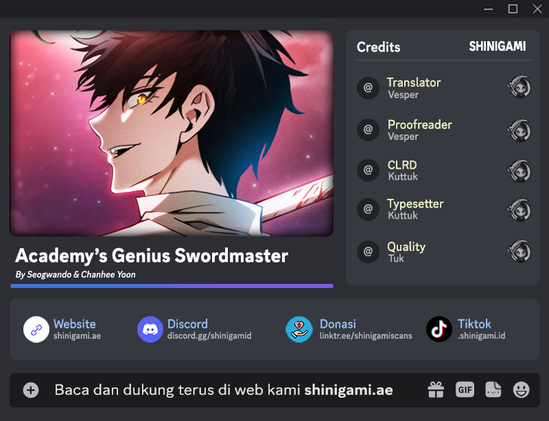 Baca Komik Academy’s Genius Swordmaster Chapter 19 Gambar 1