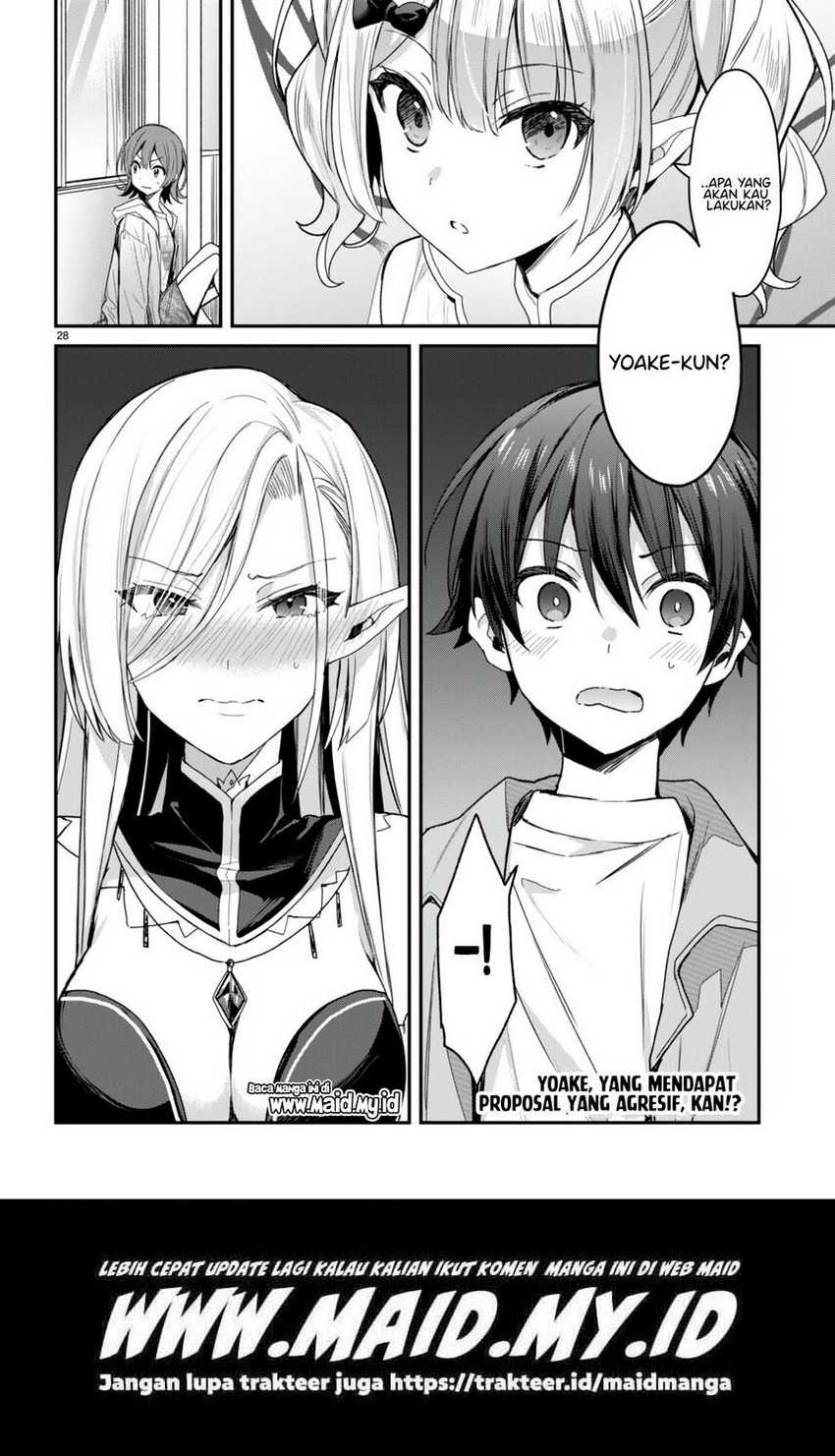 Elf wa Yoru wo Omachikane Chapter 17 Gambar 29