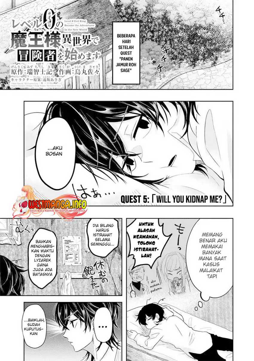 Baca Manga Reberu 0 no Maou-sama, Isekai de Boukensha wo Hajimemasu Chapter 5 Gambar 2