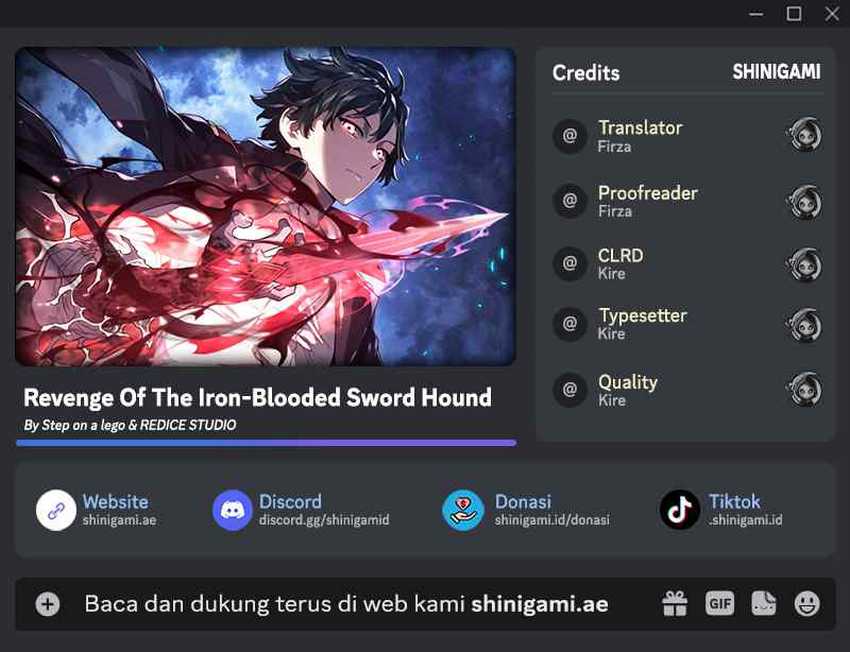 Baca Komik Revenge of the Iron-Blooded Sword Hound Chapter 52 Gambar 1