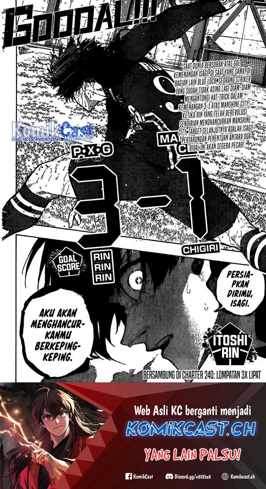 Blue Lock Chapter 239 Gambar 19