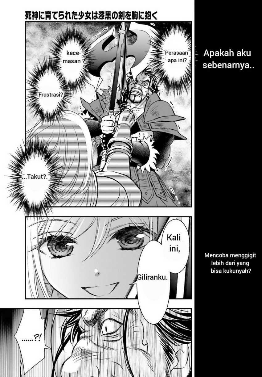 Shinigami ni Sodaterareta Shoujo wa Shikkoku no Tsurugi wo Mune ni Idaku Chapter 29.1 Gambar 16