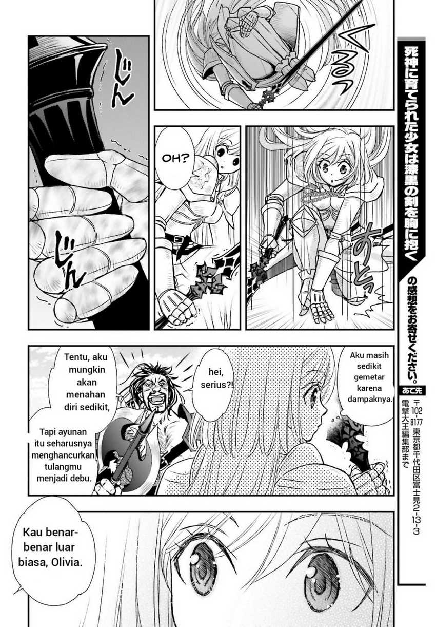 Shinigami ni Sodaterareta Shoujo wa Shikkoku no Tsurugi wo Mune ni Idaku Chapter 28 Gambar 22