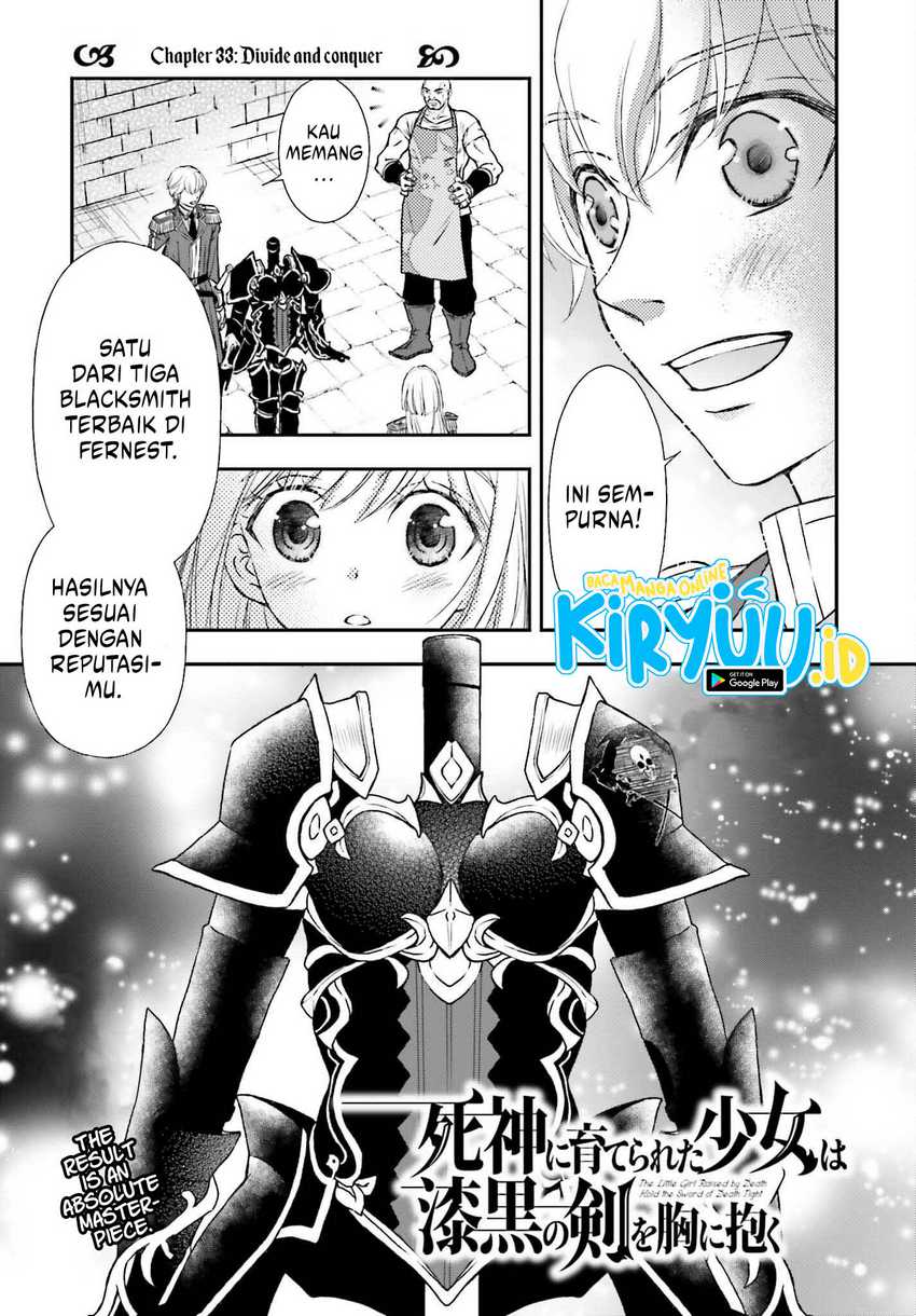 Baca Manga Shinigami ni Sodaterareta Shoujo wa Shikkoku no Tsurugi wo Mune ni Idaku Chapter 33 Gambar 2