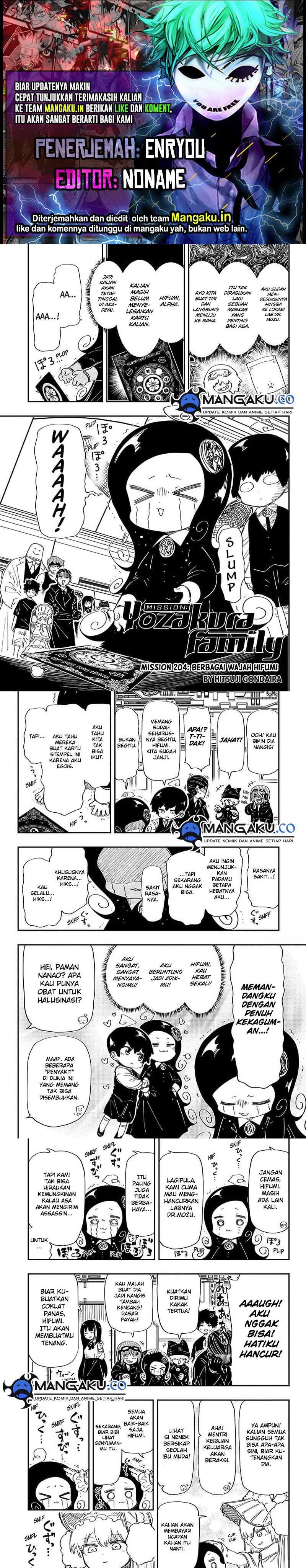 Baca Komik Mission: Yozakura Family Chapter 204 Gambar 1