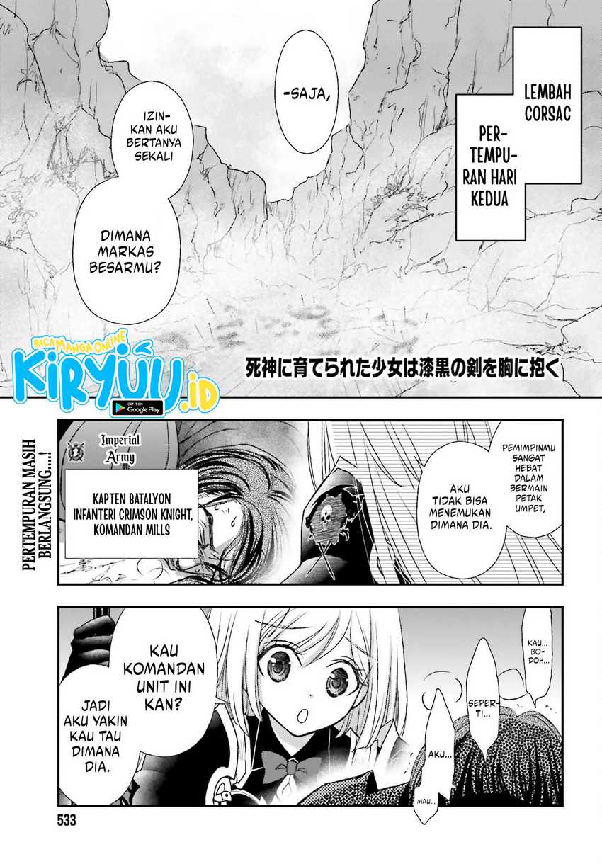 Baca Manga Shinigami ni Sodaterareta Shoujo wa Shikkoku no Tsurugi wo Mune ni Idaku Chapter 35 Gambar 2