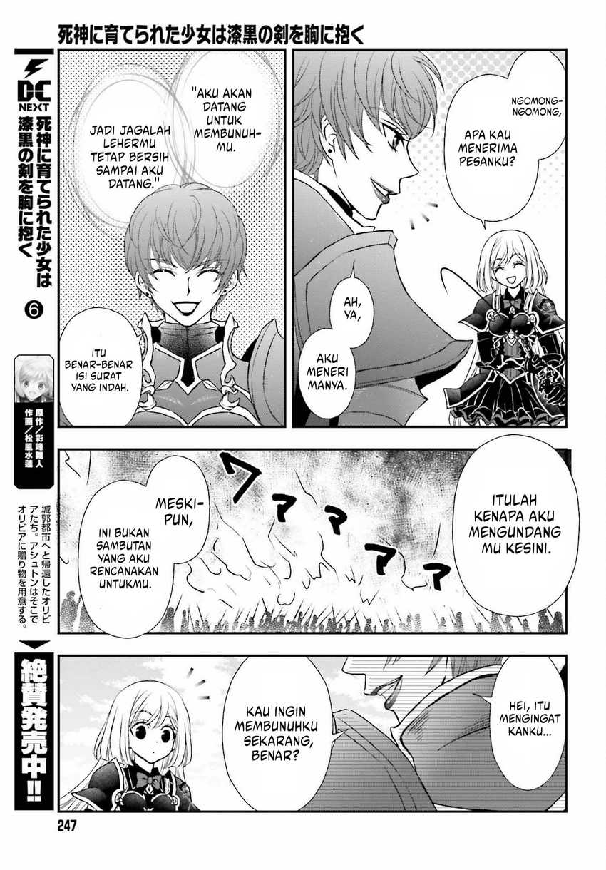 Shinigami ni Sodaterareta Shoujo wa Shikkoku no Tsurugi wo Mune ni Idaku Chapter 37 Gambar 12