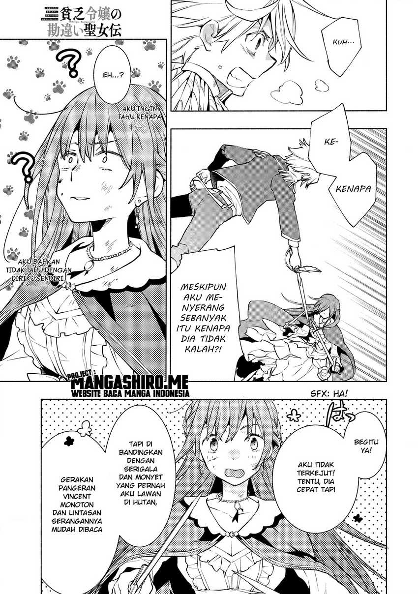 Binbou Reijou no Kanchigai Seijo Den Chapter 5.1 Gambar 7