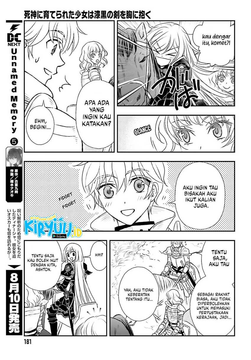 Shinigami ni Sodaterareta Shoujo wa Shikkoku no Tsurugi wo Mune ni Idaku Chapter 40 Gambar 12