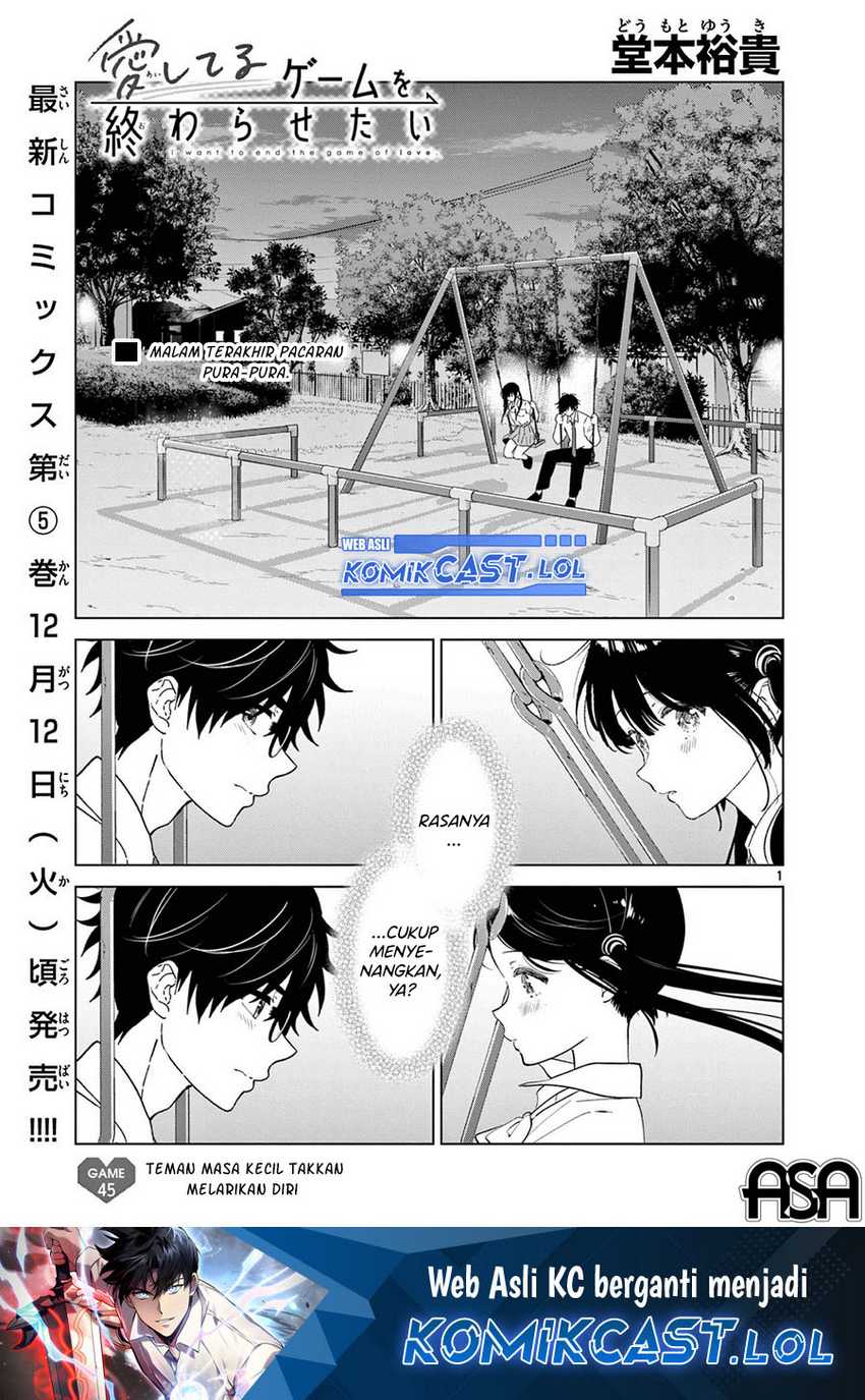 Baca Manga Aishiteru Game wo Owarasetai Chapter 45 Gambar 2