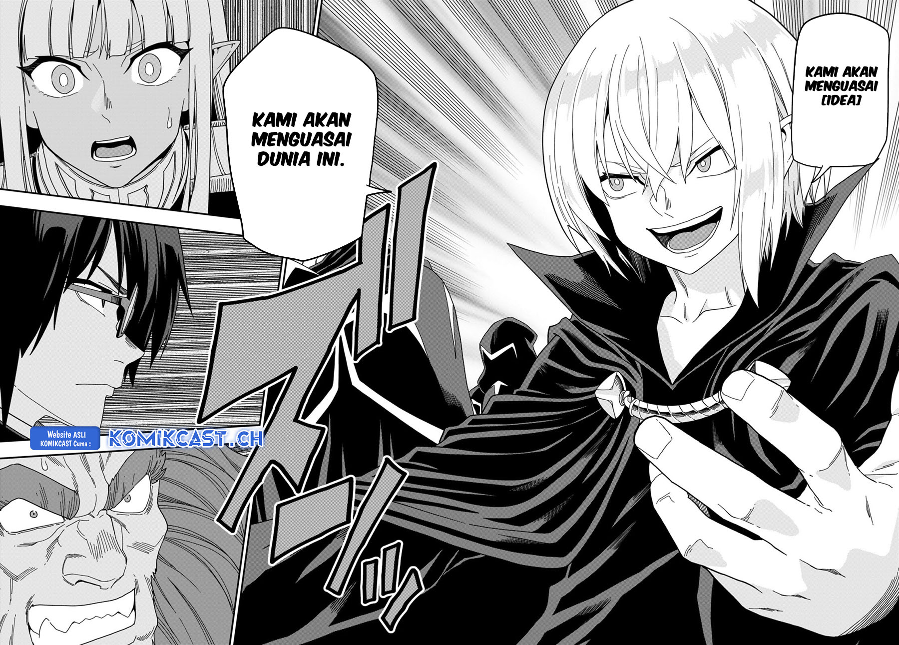 Konjiki no Moji Tsukai: Yuusha Yonin ni Makikomareta Unique Cheat Chapter 97 Gambar 5