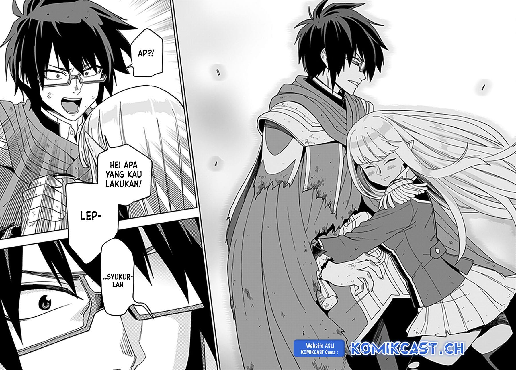 Konjiki no Moji Tsukai: Yuusha Yonin ni Makikomareta Unique Cheat Chapter 95 Gambar 4