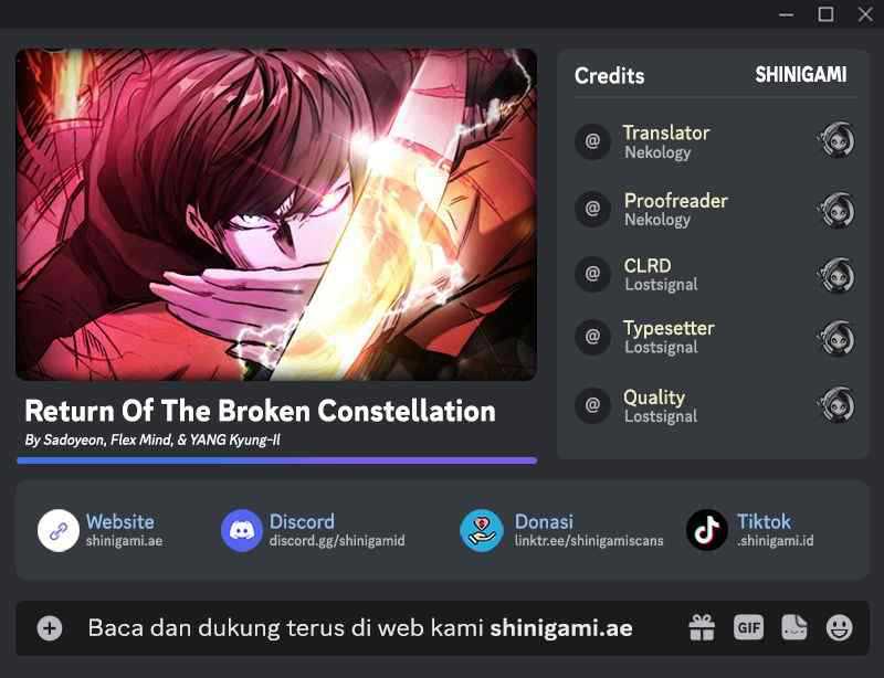 Baca Komik Return of the Broken Constellation Chapter 98 Gambar 1