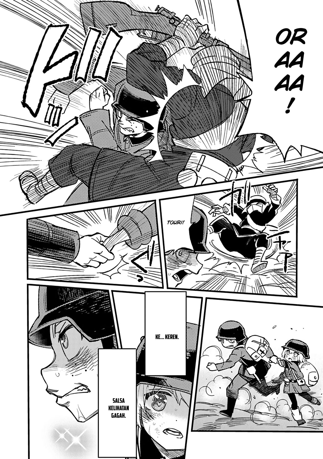TS Eiseihei-san no Senjou Nikki Chapter 3.3 Gambar 5