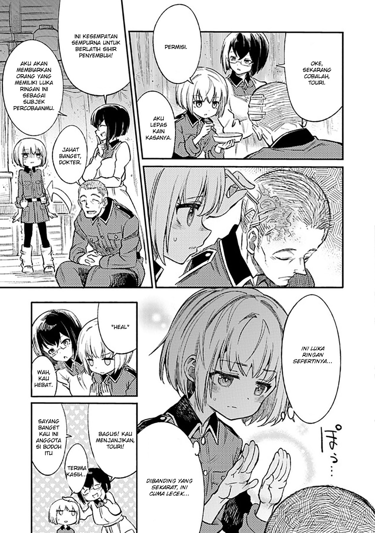 TS Eiseihei-san no Senjou Nikki Chapter 1 Gambar 27