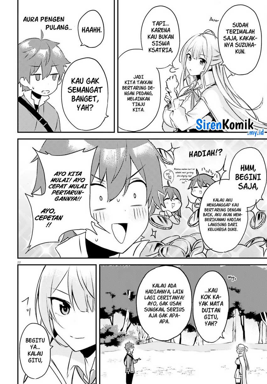 Imouto ga Onna Kishi Gakuen ni Nyuugaku Shitara Naze ka Kyuukoku no Eiyuu ni narimashita. Boku ga. Chapter 1 bahasa Indonesia Gambar 23