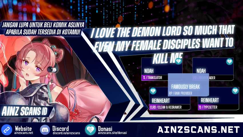 Baca Komik I Love the Demon Lord So Much That Even My Female Disciples Want to Kill Me Chapter 6 Gambar 1