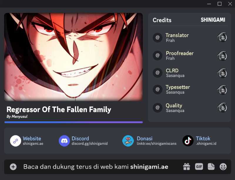 Baca Komik Regressor Of The Fallen Family Chapter 1 Gambar 1