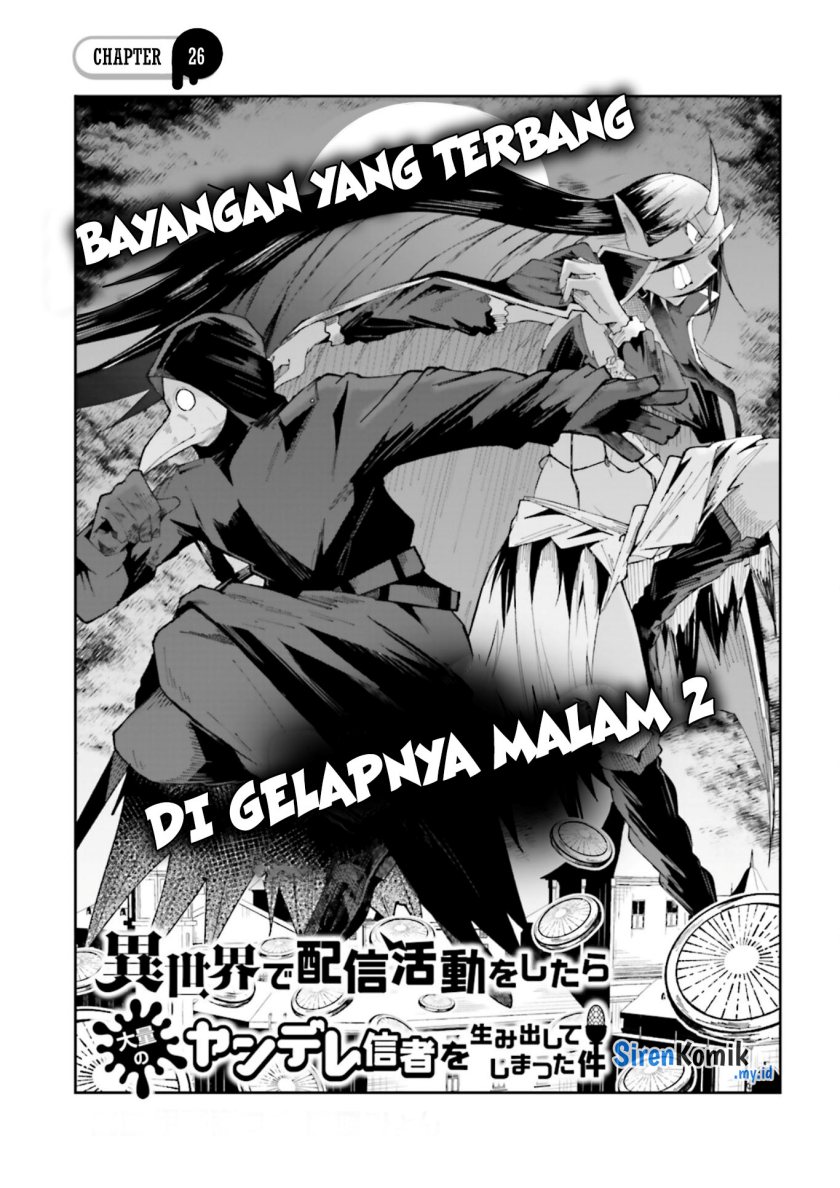 Baca Manga Isekai de Haishin Katsudou wo Shitara Tairyou no Yandere Shinja wo Umidashite Shimatta Ken Chapter 26 Gambar 2