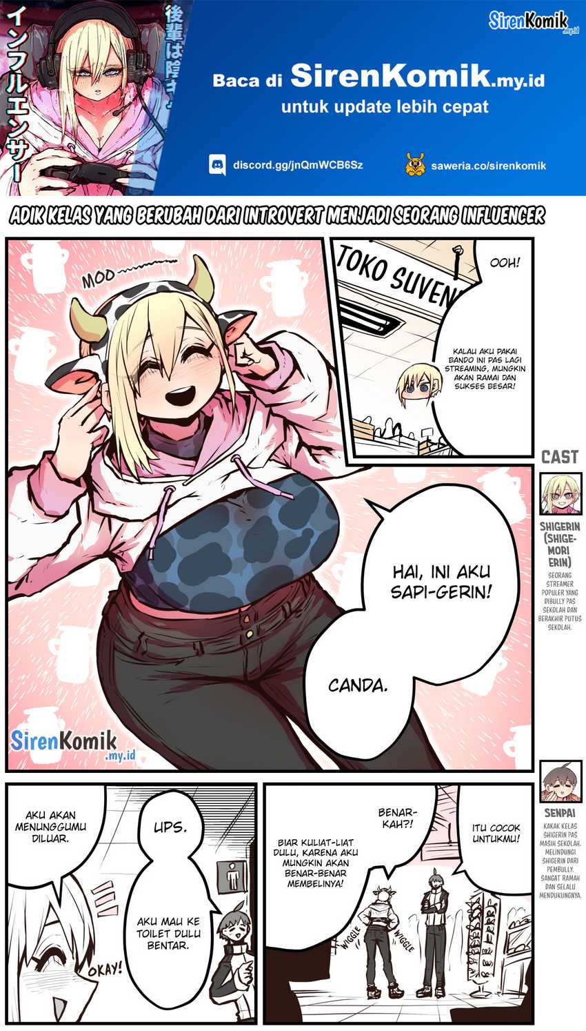 Baca Manga Kouhai wa Inkya Agari no Infuruensaa Chapter 9 Gambar 2