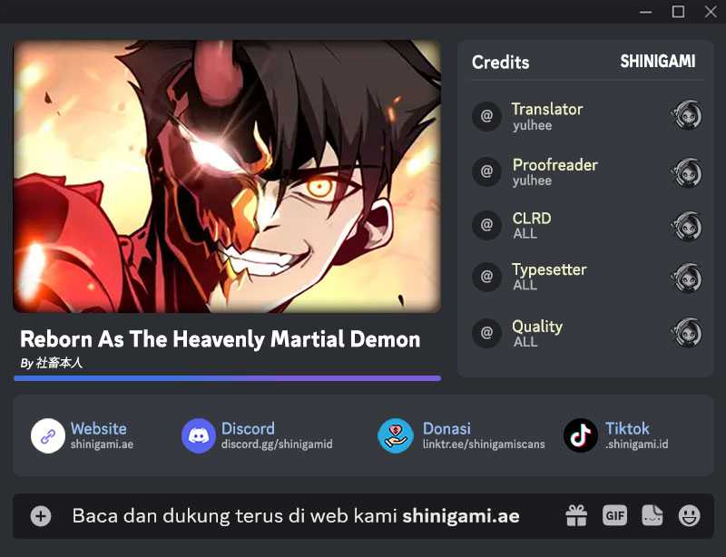 Baca Komik Reborn as a Heavenly Martial Demon Chapter 11 Gambar 1