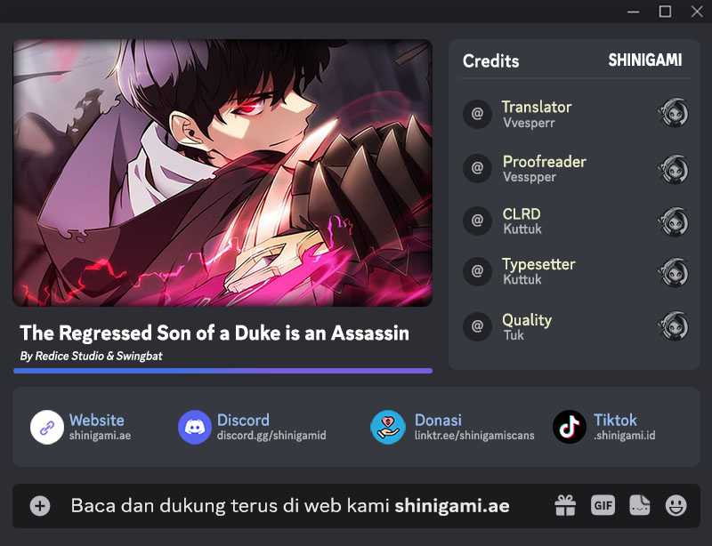 Baca Komik The Regressed Son Of A Duke Is An Assassin Chapter 16 Gambar 1