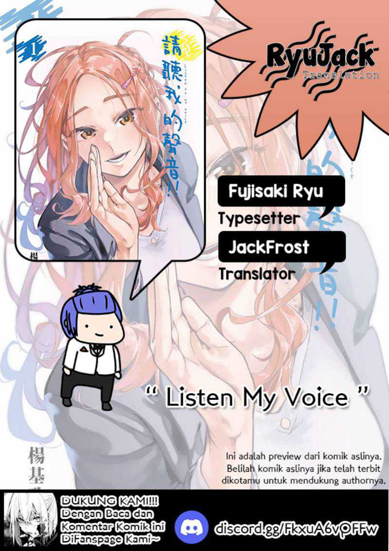 Baca Komik Listen to My Voice!! Chapter 8 Gambar 1