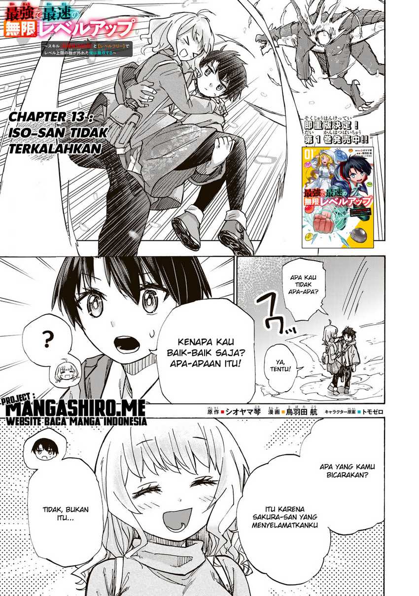 Baca Manga Saikyou de Saisoku no Mugen Level Up Chapter 13 Gambar 2