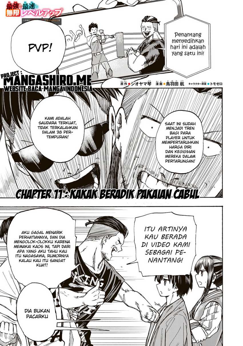 Baca Manga Saikyou de Saisoku no Mugen Level Up Chapter 11 Gambar 2