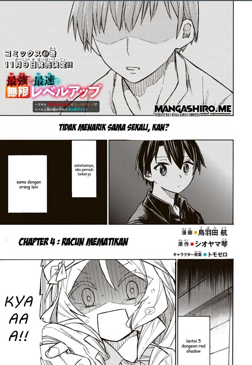 Baca Manga Saikyou de Saisoku no Mugen Level Up Chapter 4 Gambar 2
