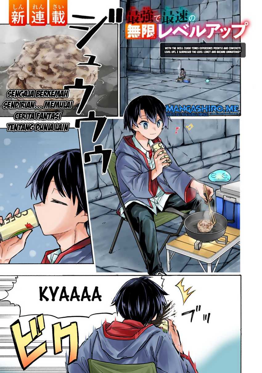 Baca Manga Saikyou de Saisoku no Mugen Level Up Chapter 1 Gambar 2