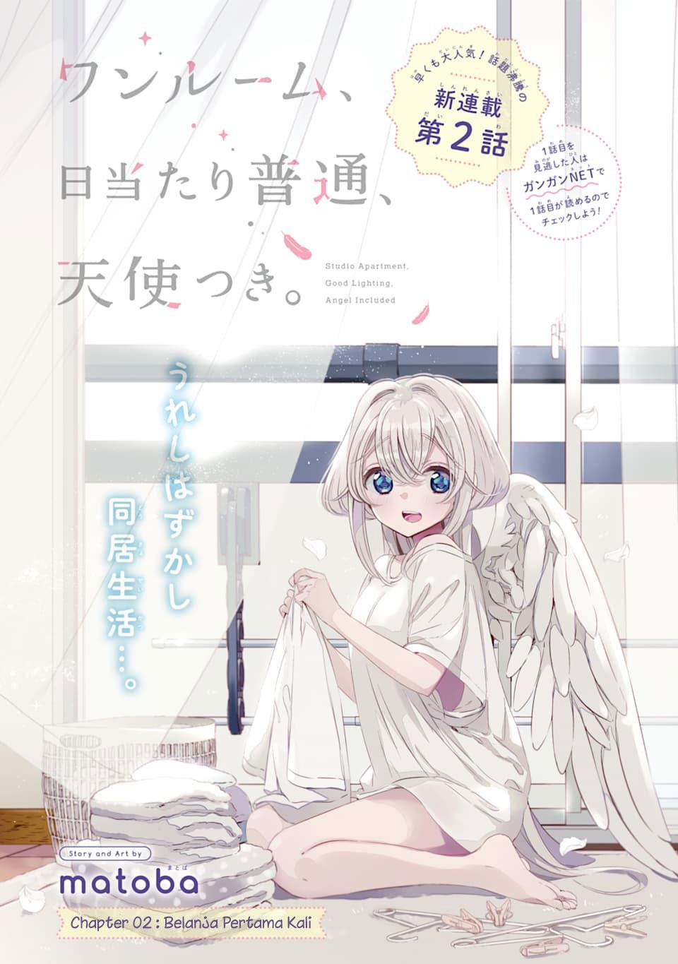 Baca Manga One Room, Hiatari Futsuu, Tenshitsuki Chapter 2 Gambar 2