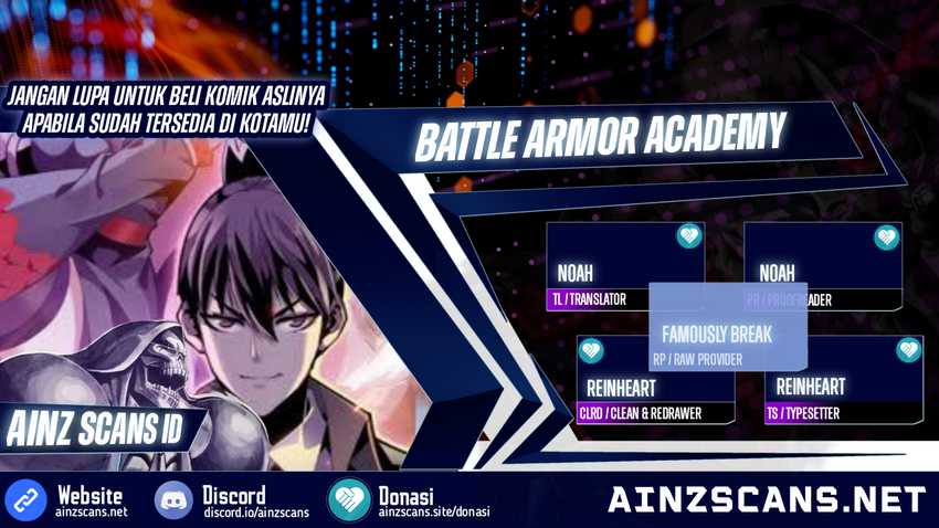 Baca Komik Battle Armor Academy Chapter 1 Gambar 1