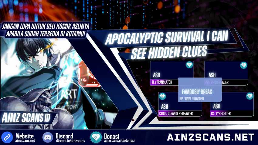 Baca Komik Surviving in the Apocalypse: I Can See Hidden Clues Chapter 17 Gambar 1