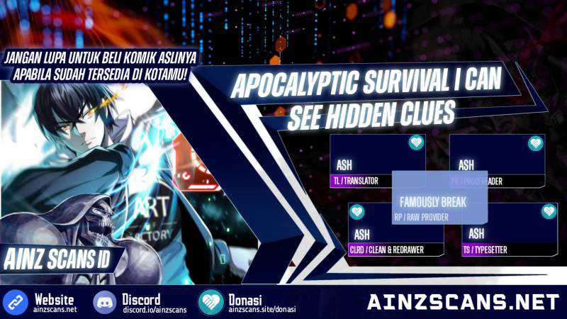 Baca Komik Surviving in the Apocalypse: I Can See Hidden Clues Chapter 15 Gambar 1