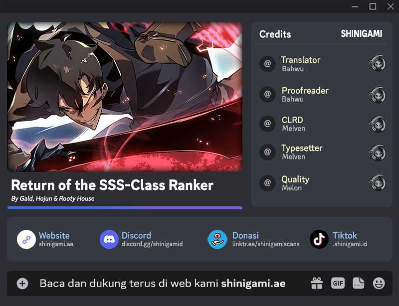 Baca Komik Return of the SSS-Class Ranker Chapter 102 Gambar 1