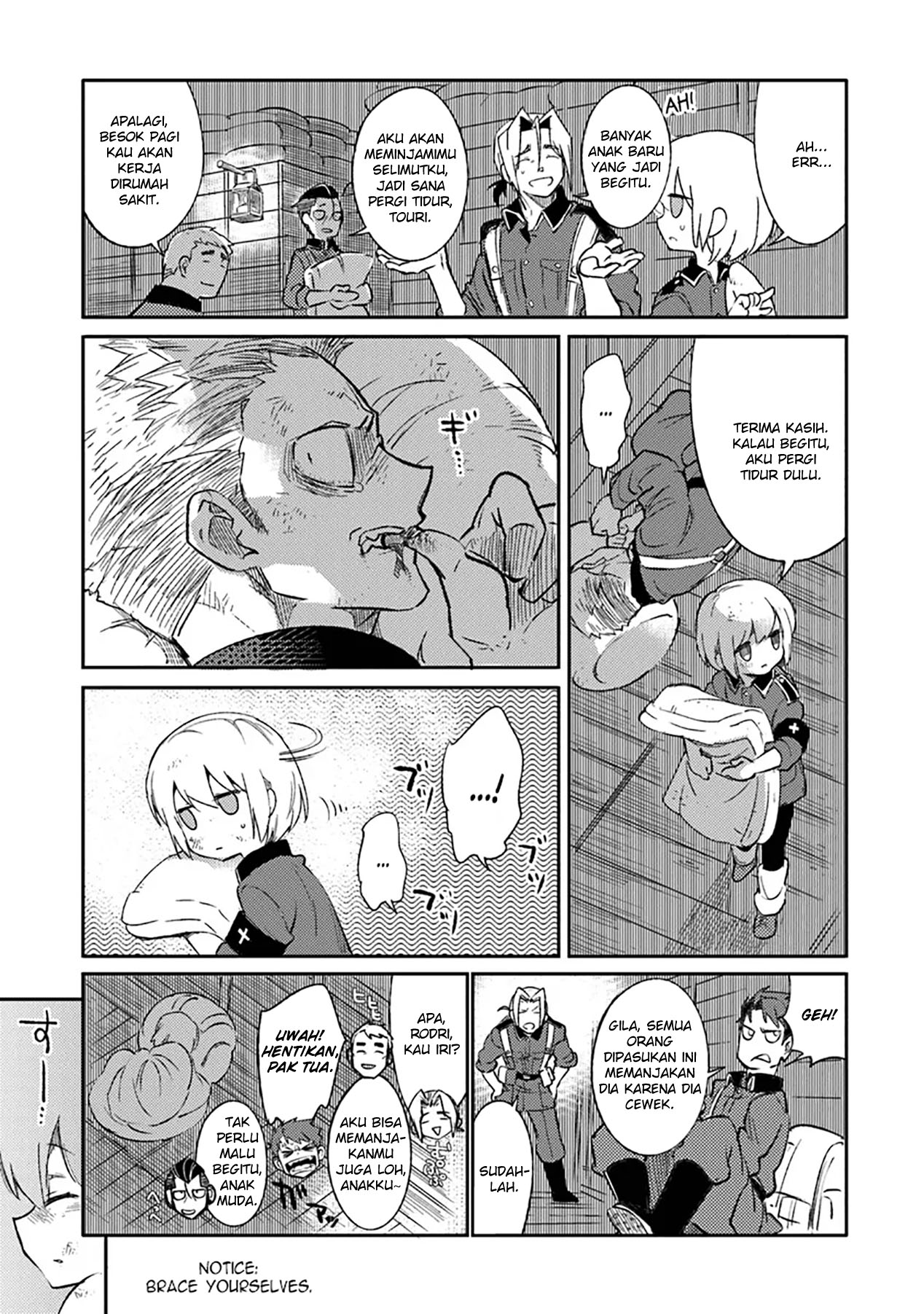 TS Eiseihei-san no Senjou Nikki Chapter 8 Gambar 16